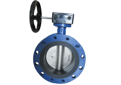 Double flange butterfly valve Lever operator