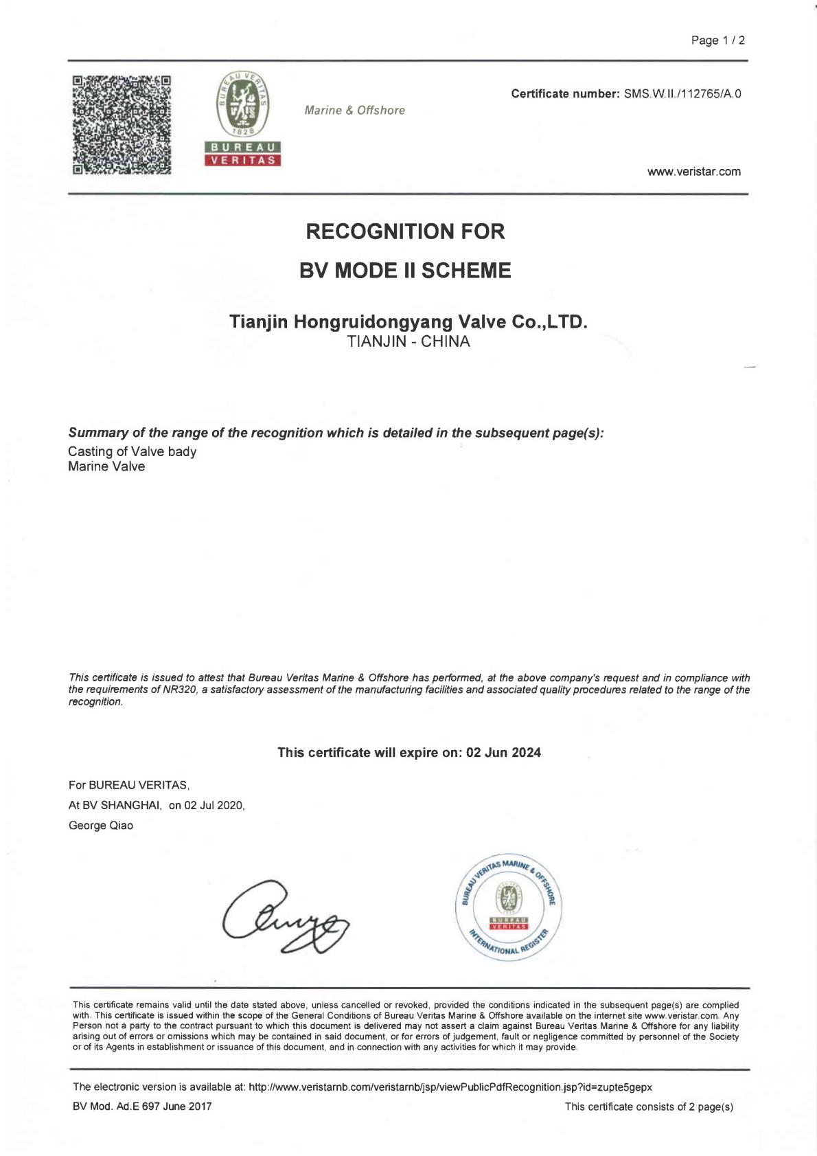 BV Approval