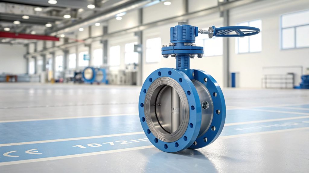 A technical illustration showing a cross-section of an industrial gate valve, demonstrating the relationship between fluid flow and pressure drop using a pressure gauge.
