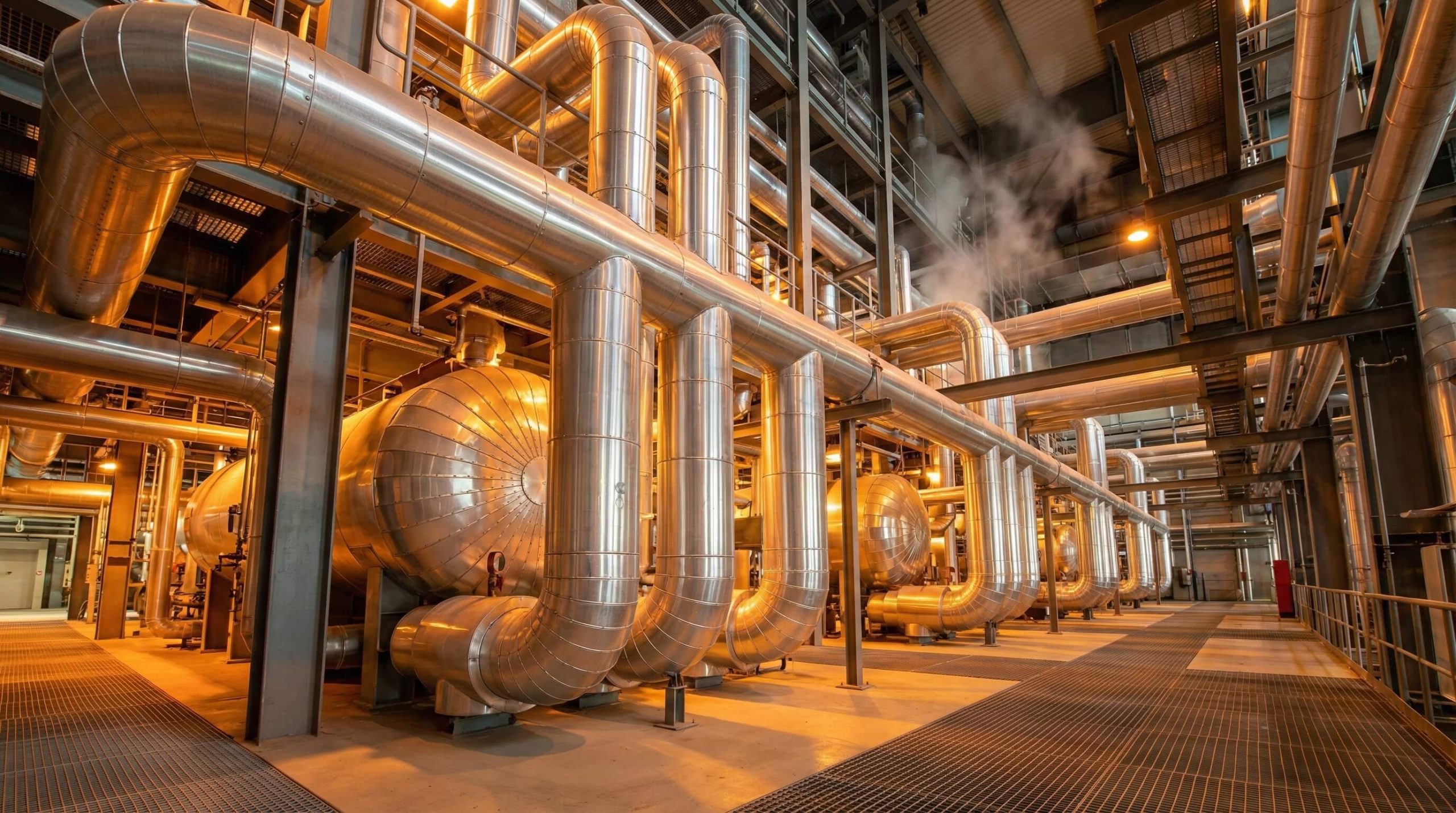 Steam pipes industrial