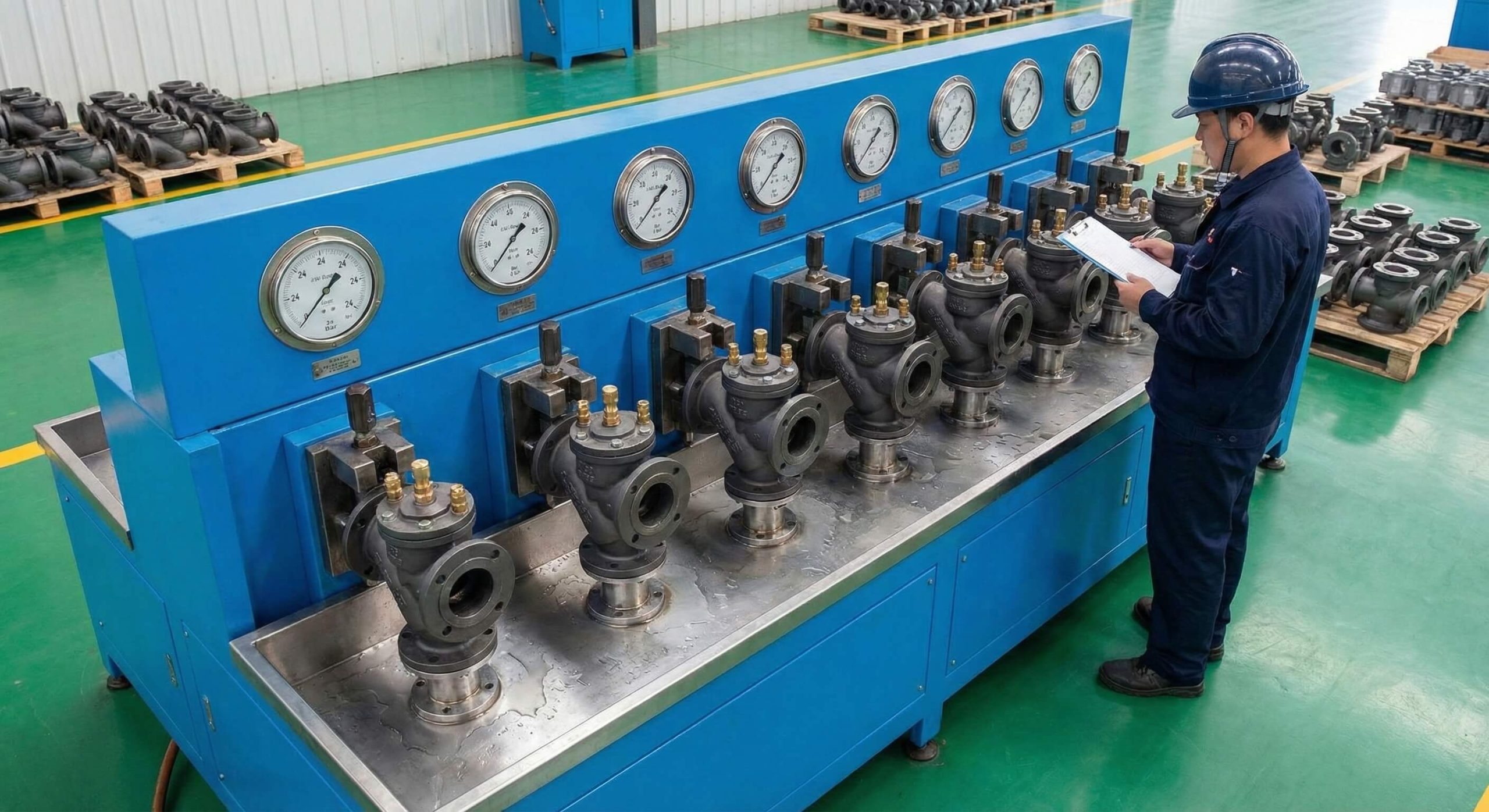 Pressure testing gauge