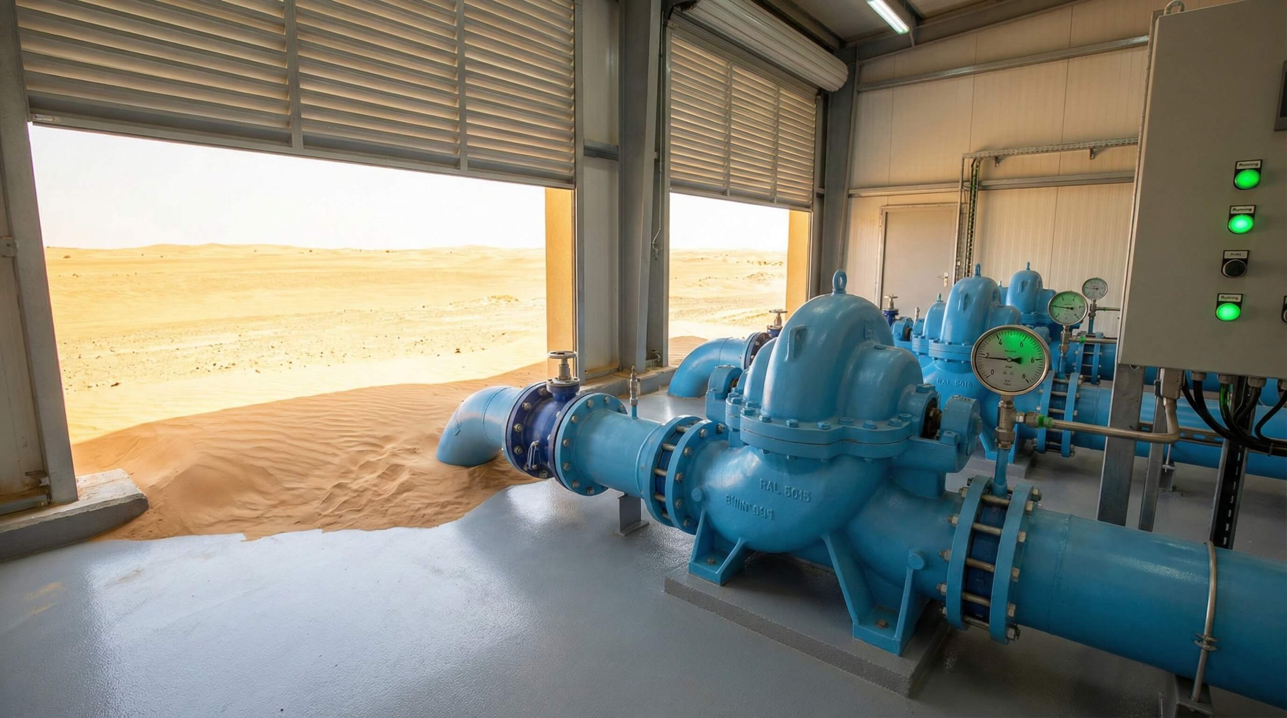 Municipal Water Station in Middle East