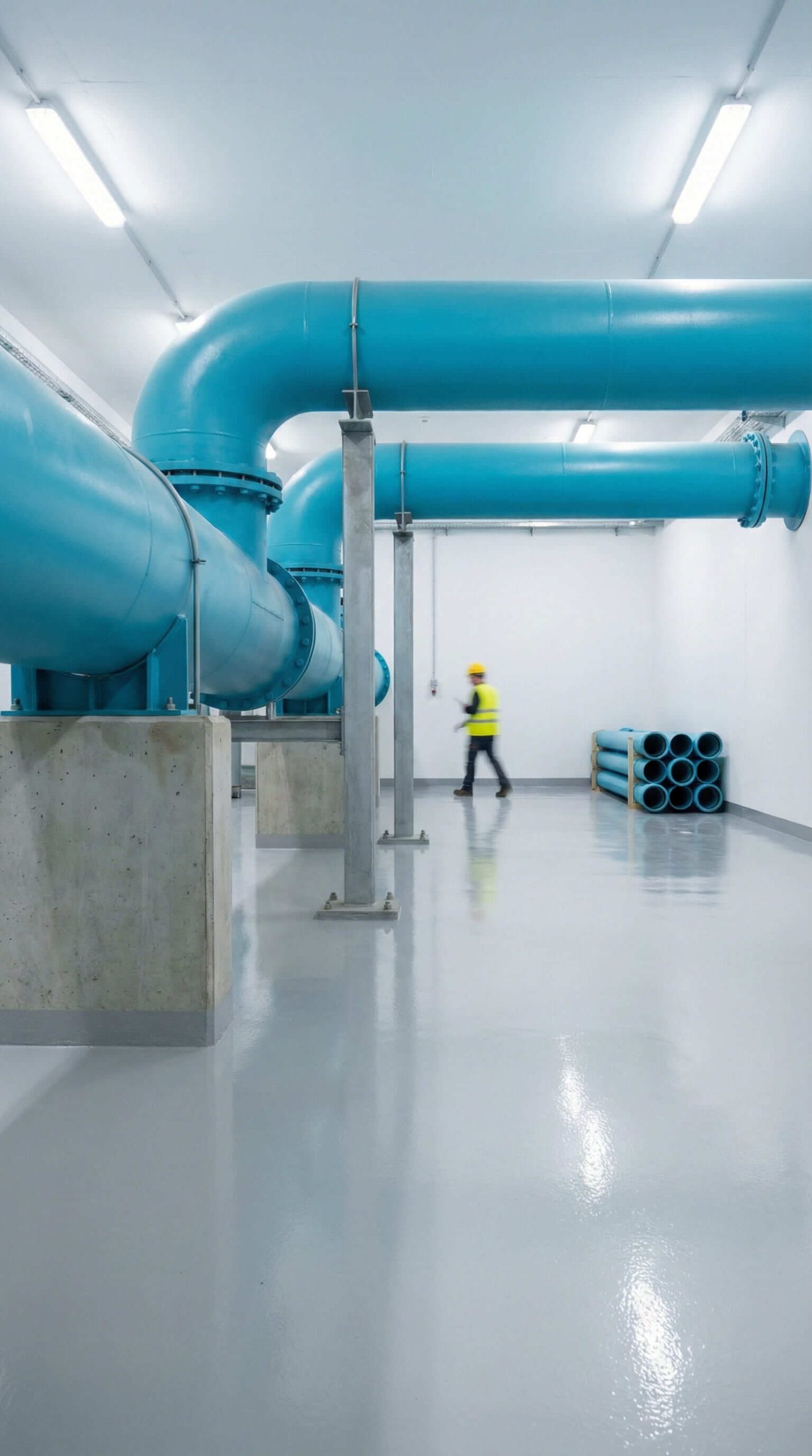 Water treatment pipes