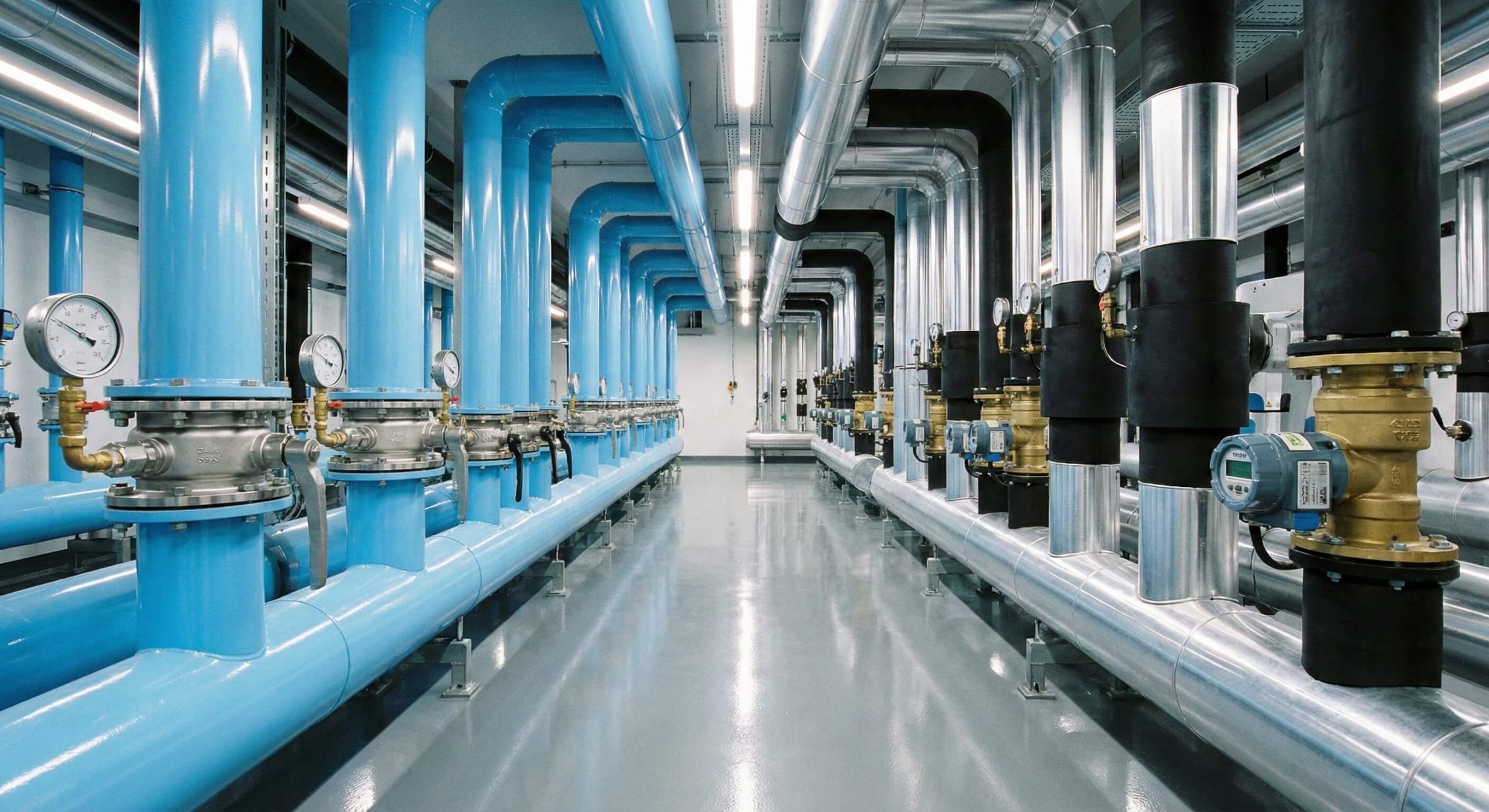 Industrial water piping