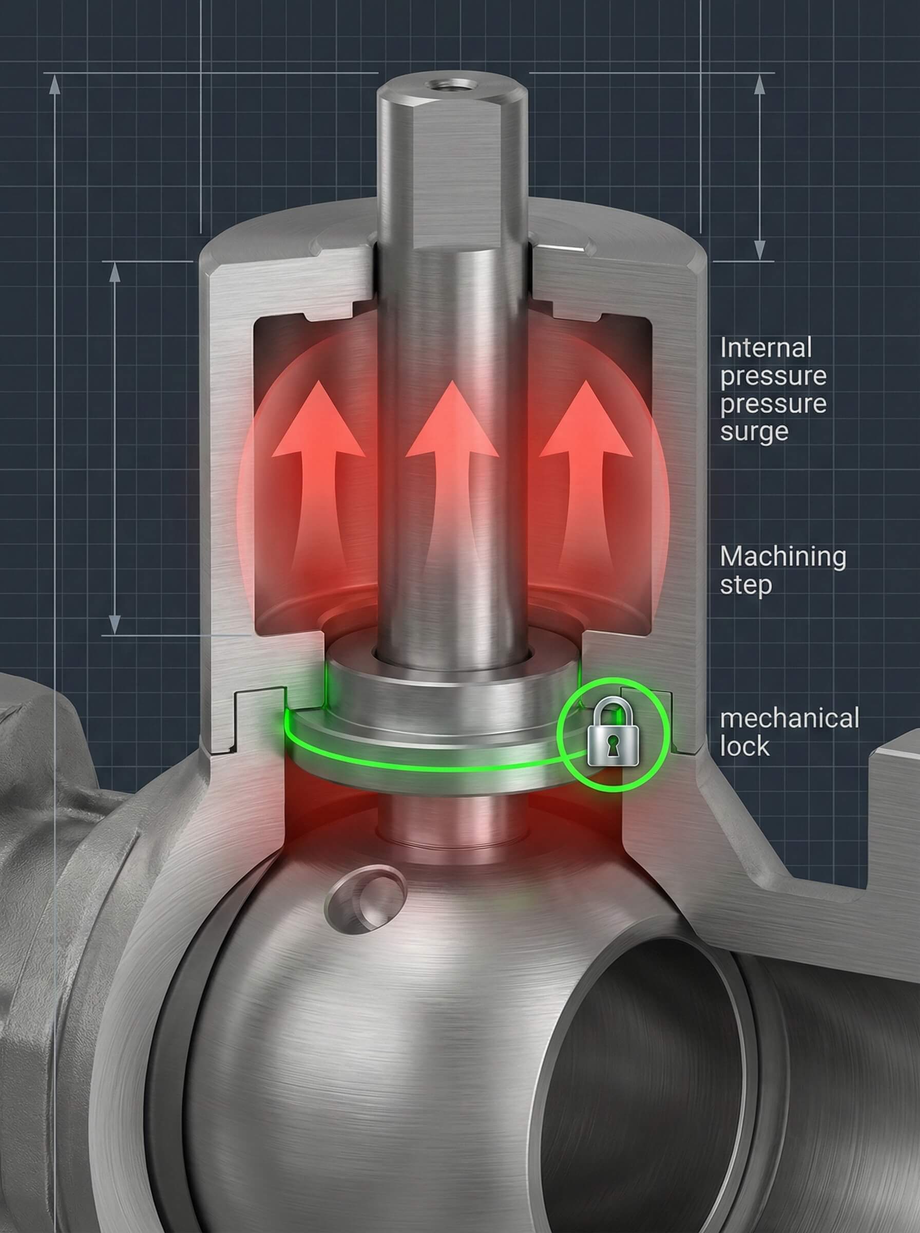 Stem mechanism close up