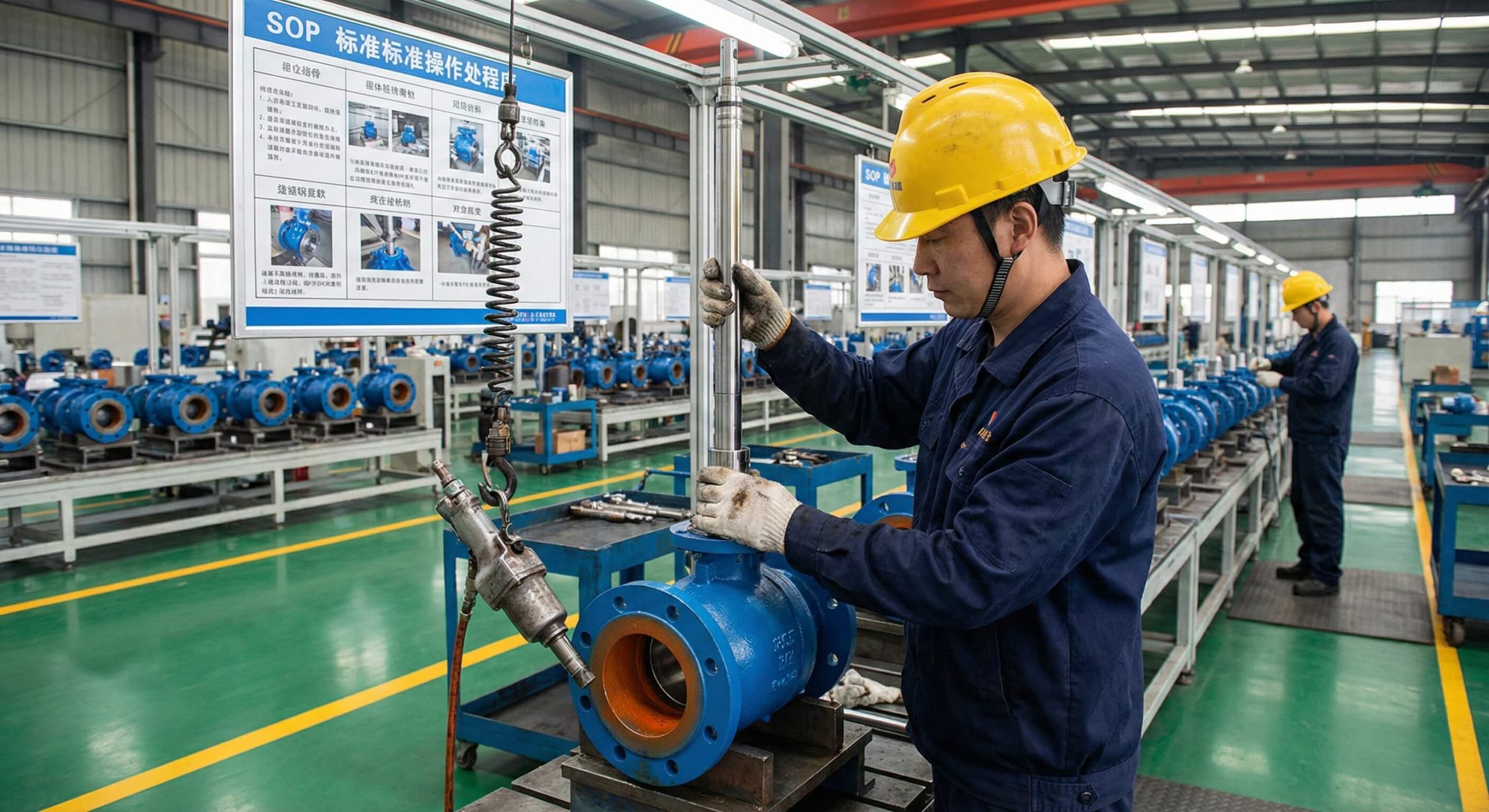 Valve assembly workstation