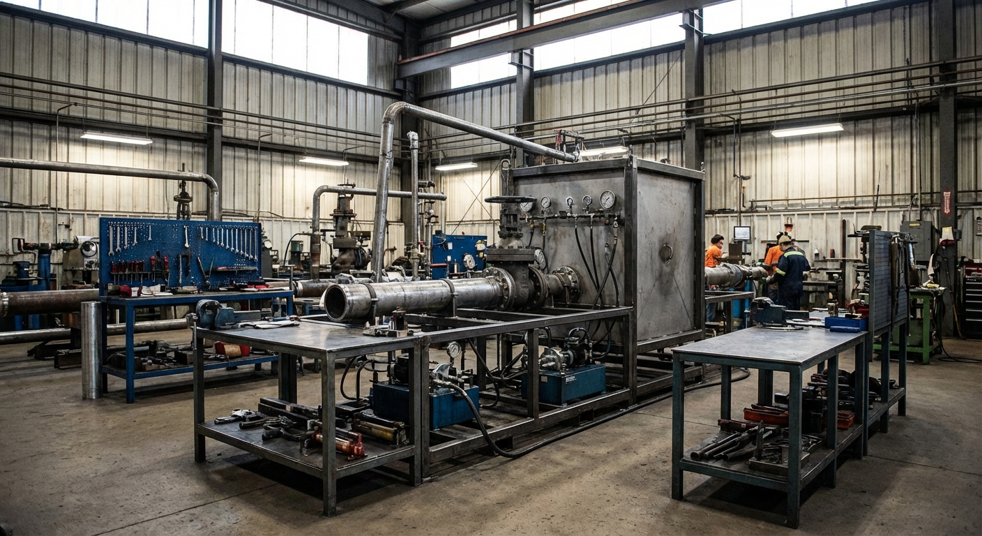 Industrial Valve Pressure Testing Facility