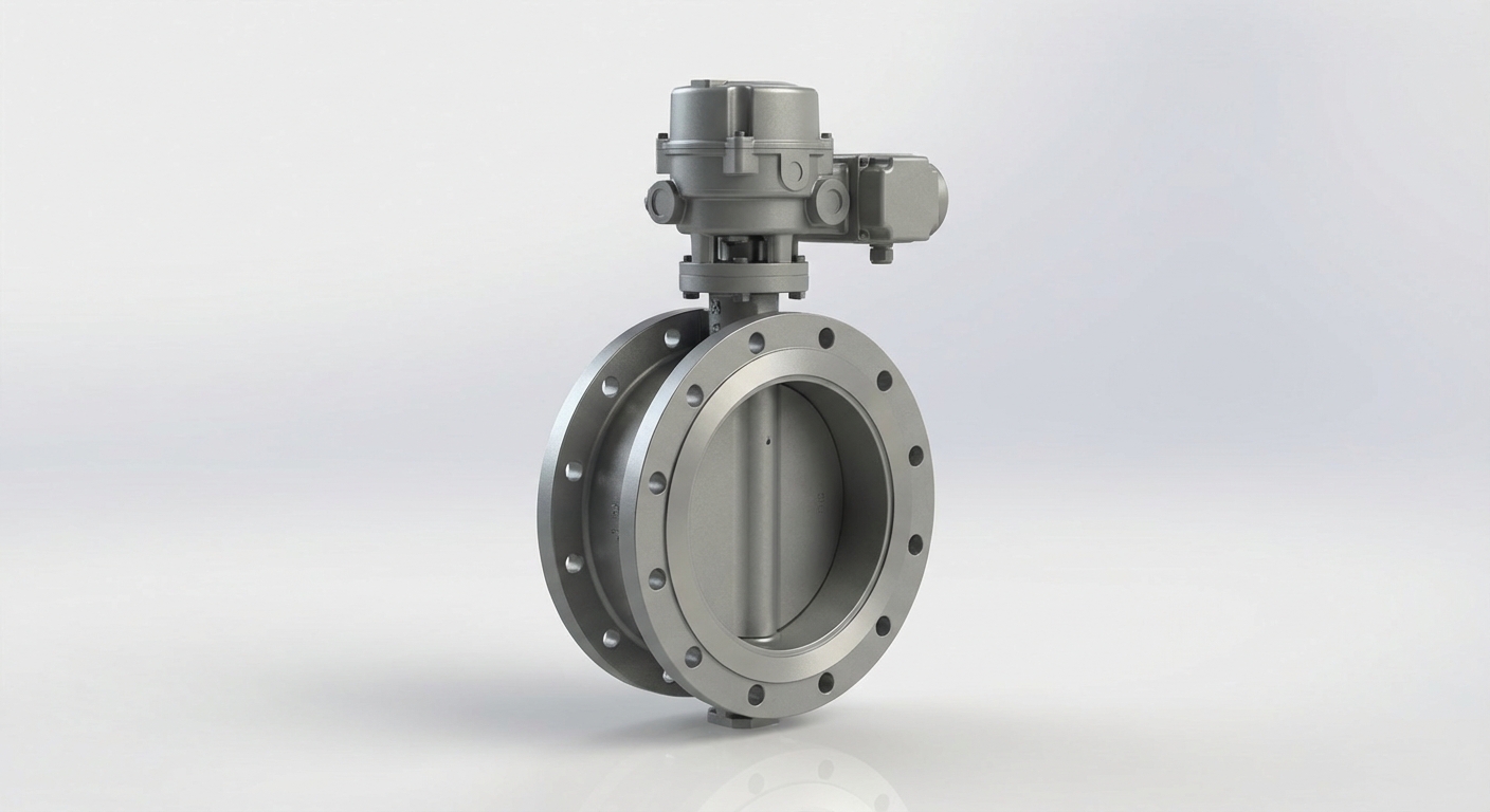 Electric Flanged Butterfly Valve Product