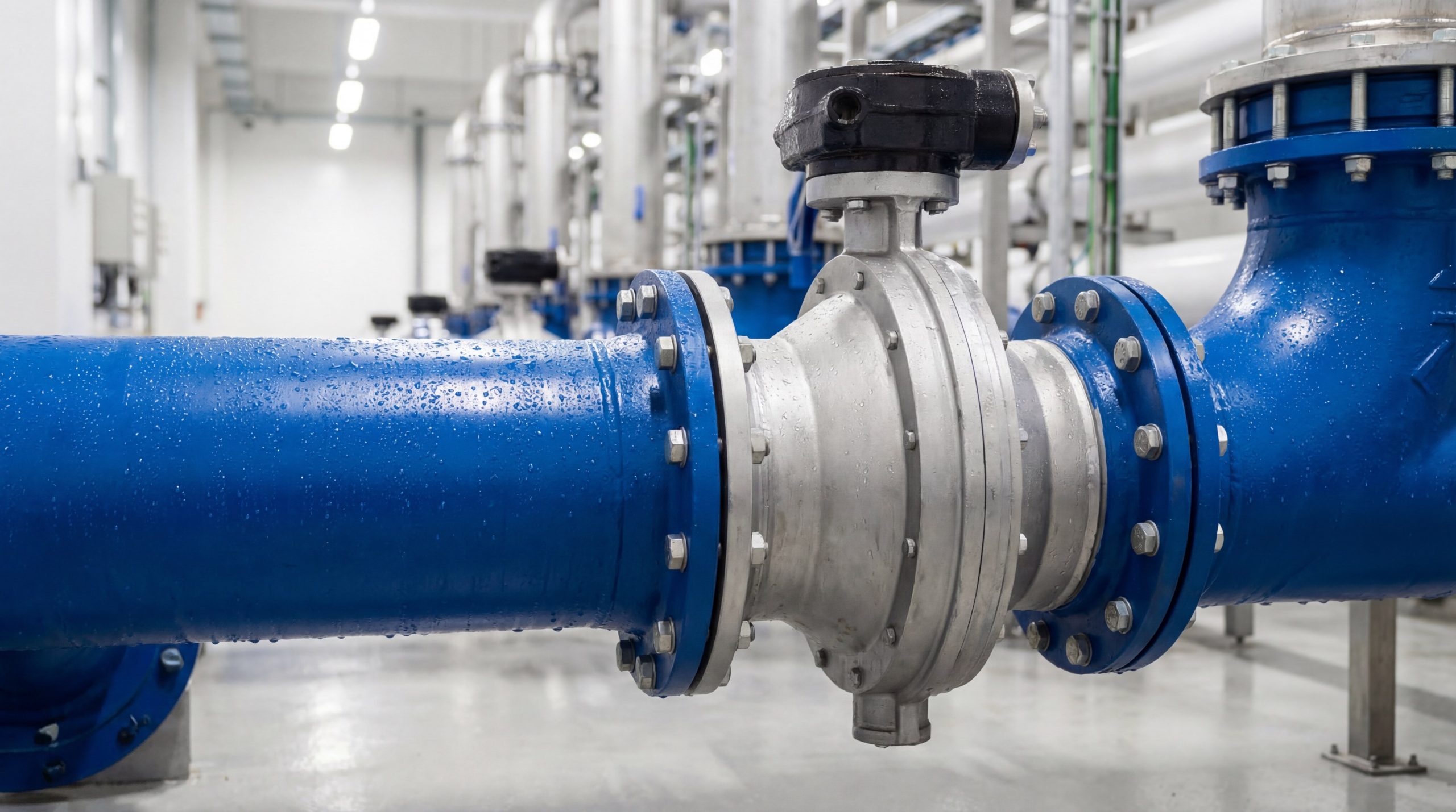 wafer butterfly valve pipeline