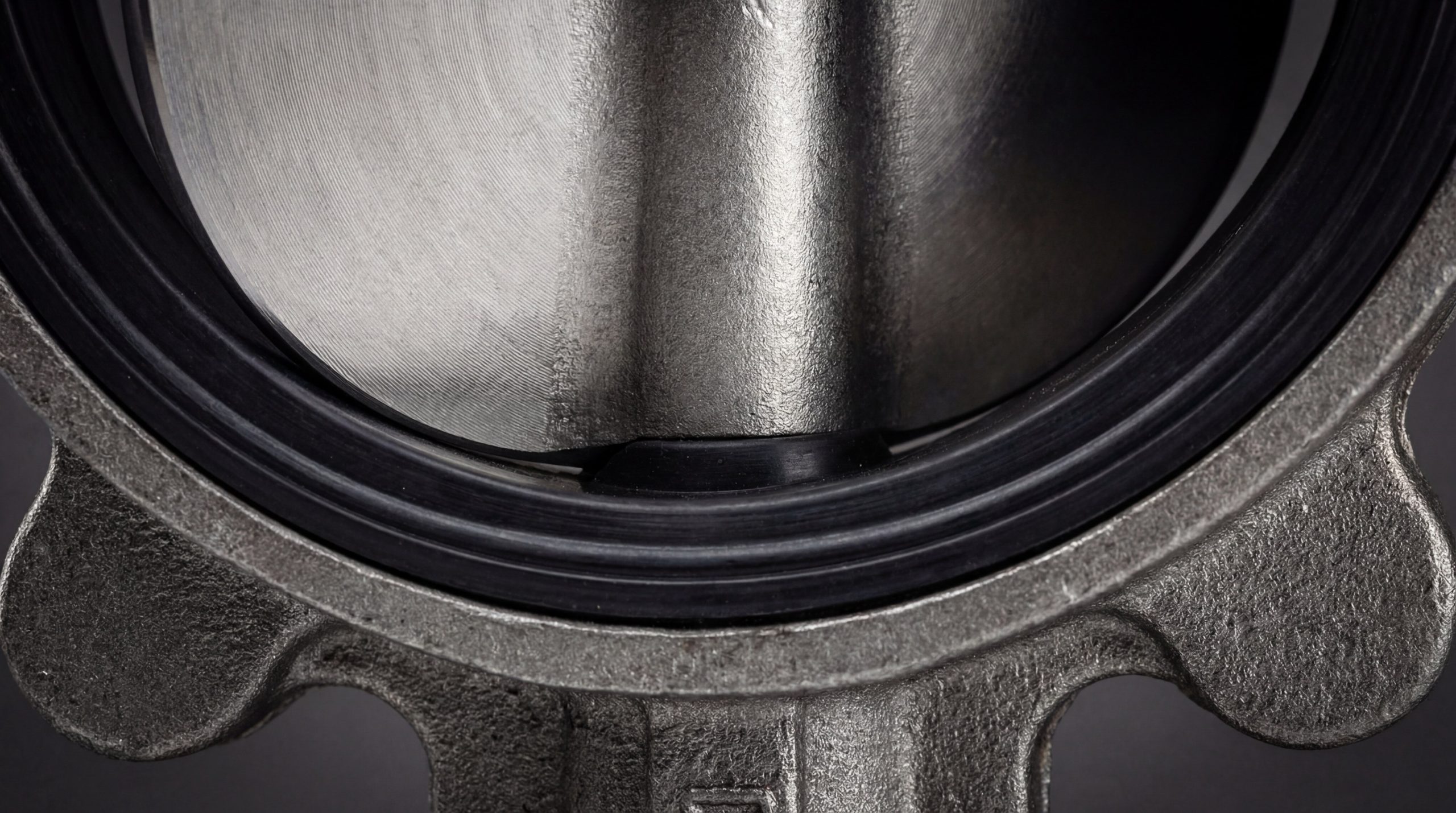 Macro Photography of Butterfly Valve Internal Seat