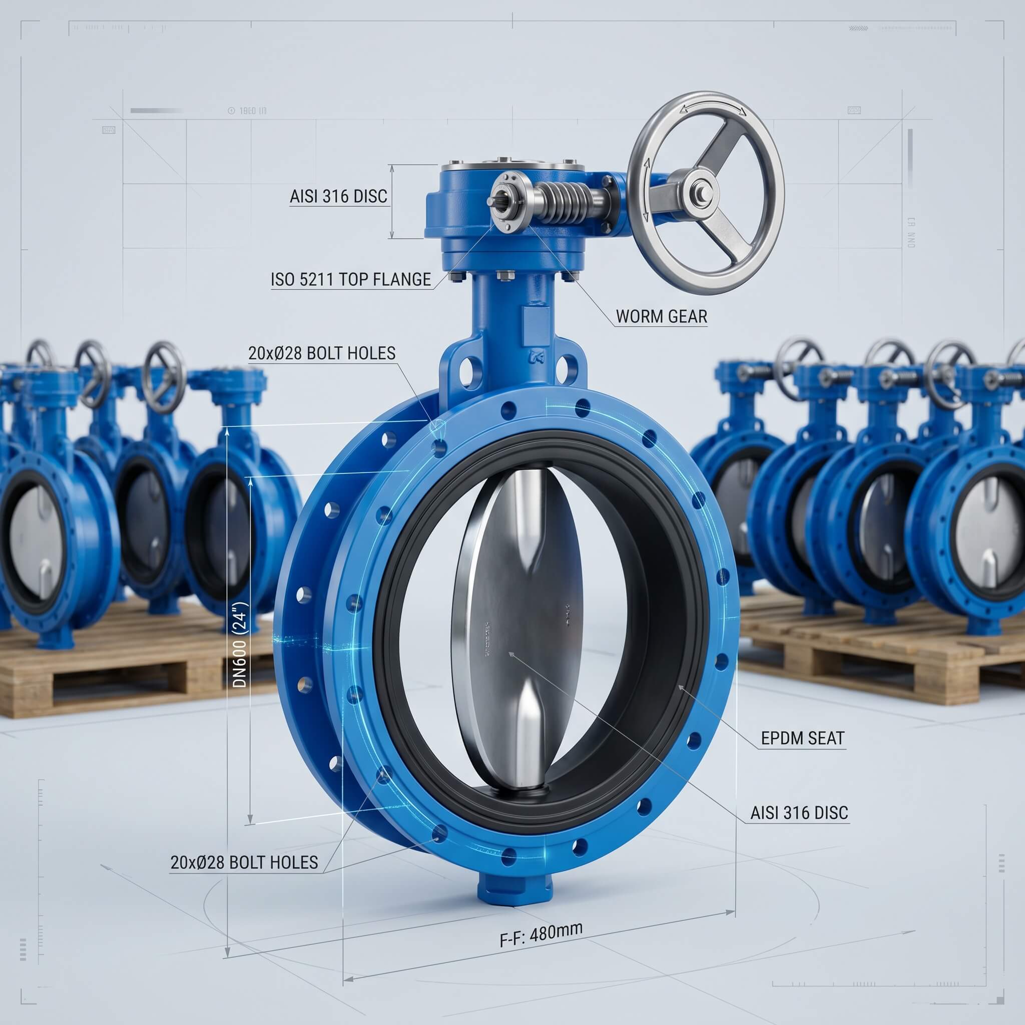 Industrial Butterfly Valve Structure