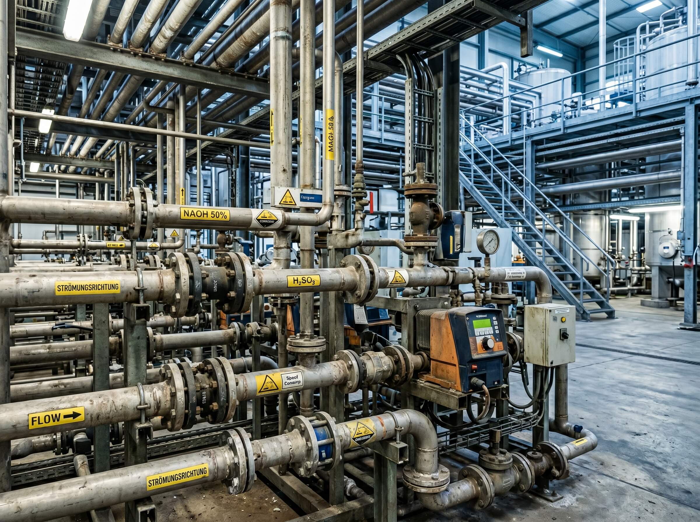 Industrial piping and valve system