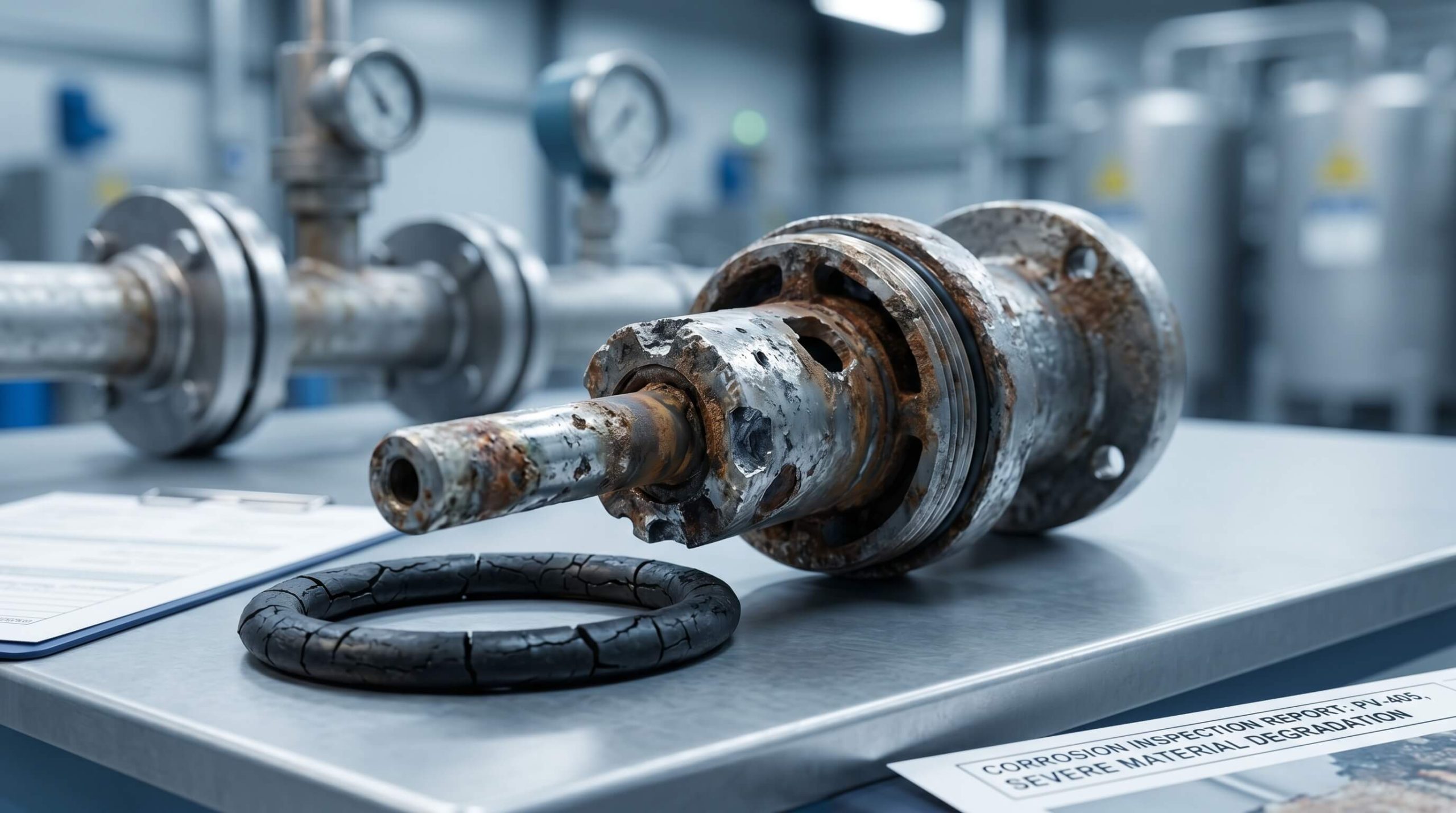 Severe Material Corrosion