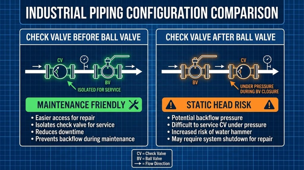 Industrial Piping Configuration Comparison