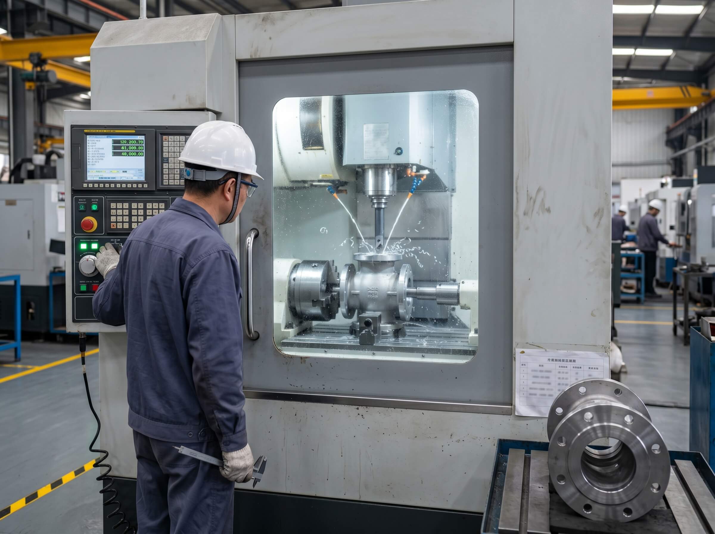 High-precision CNC machining process