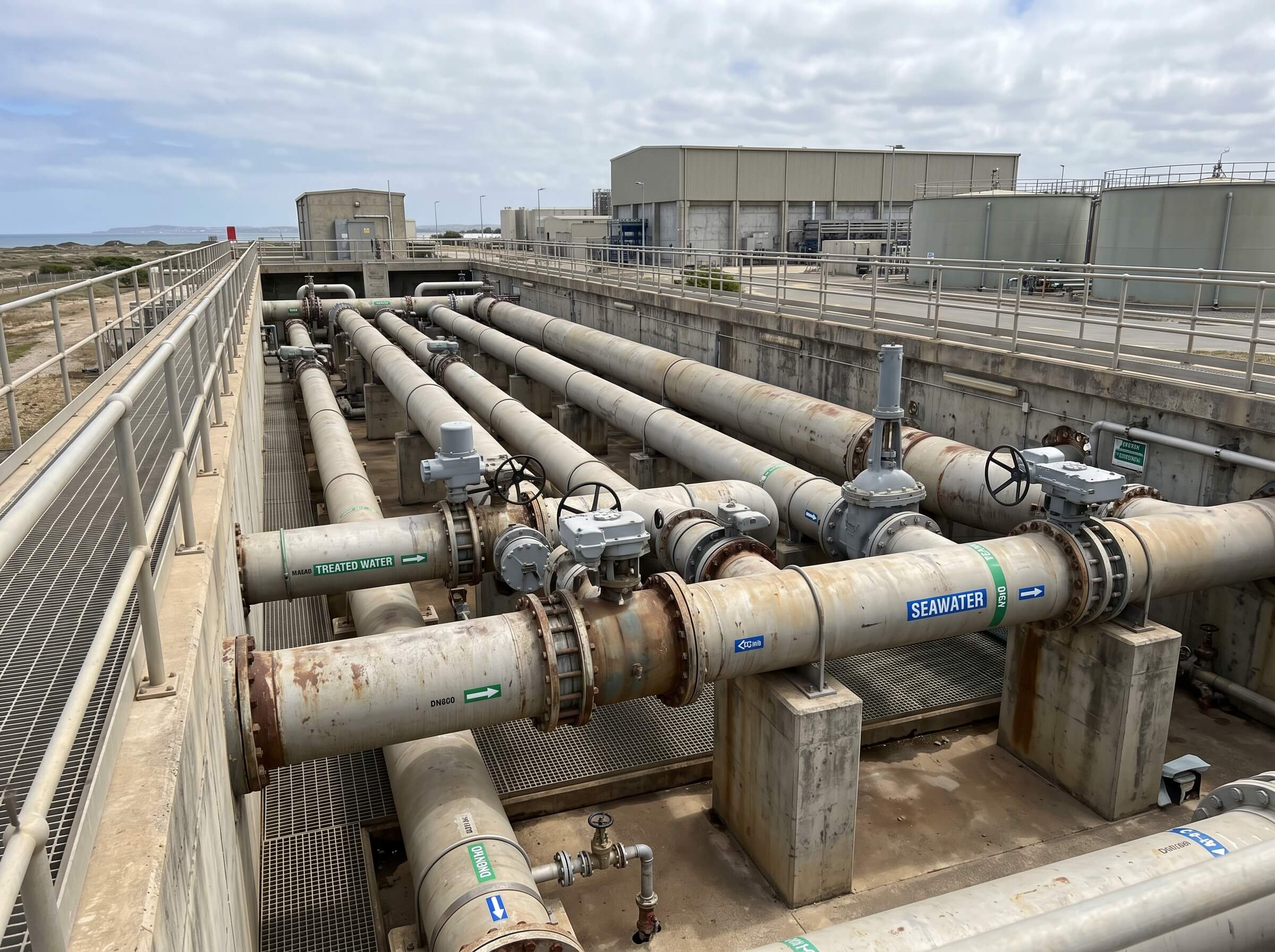 Large scale municipal water treatment plant.