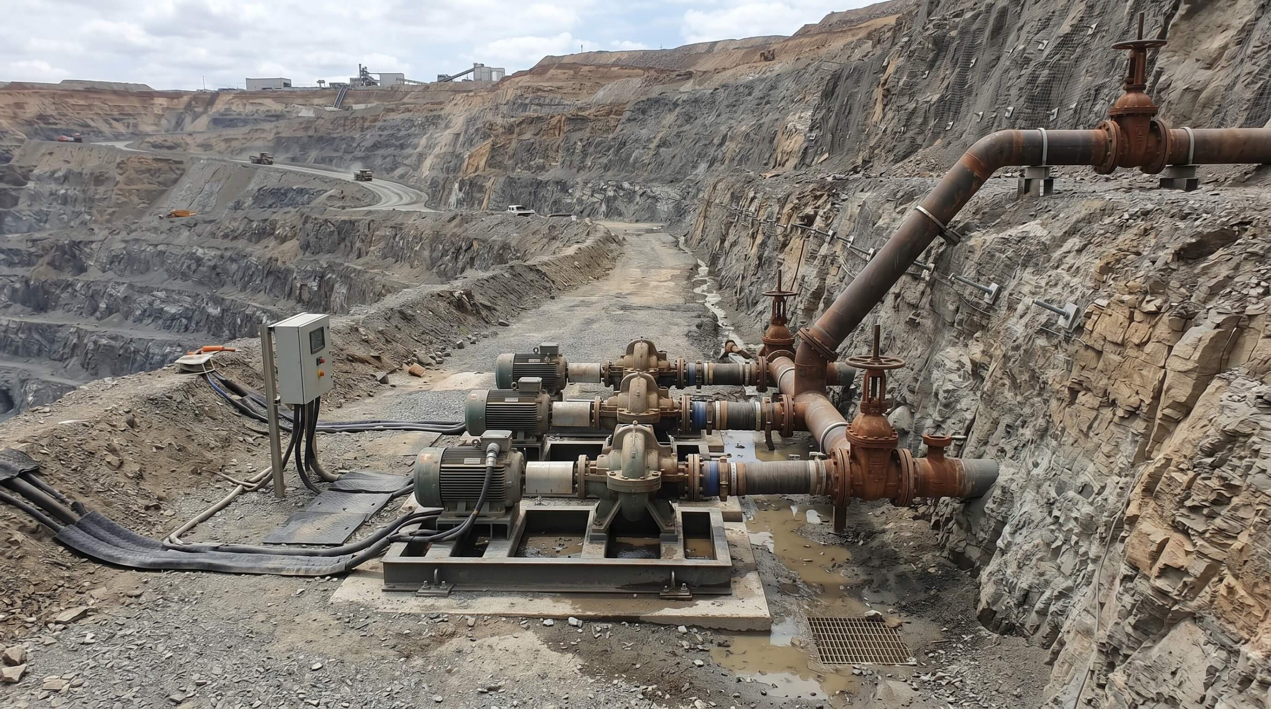 Mine drainage system