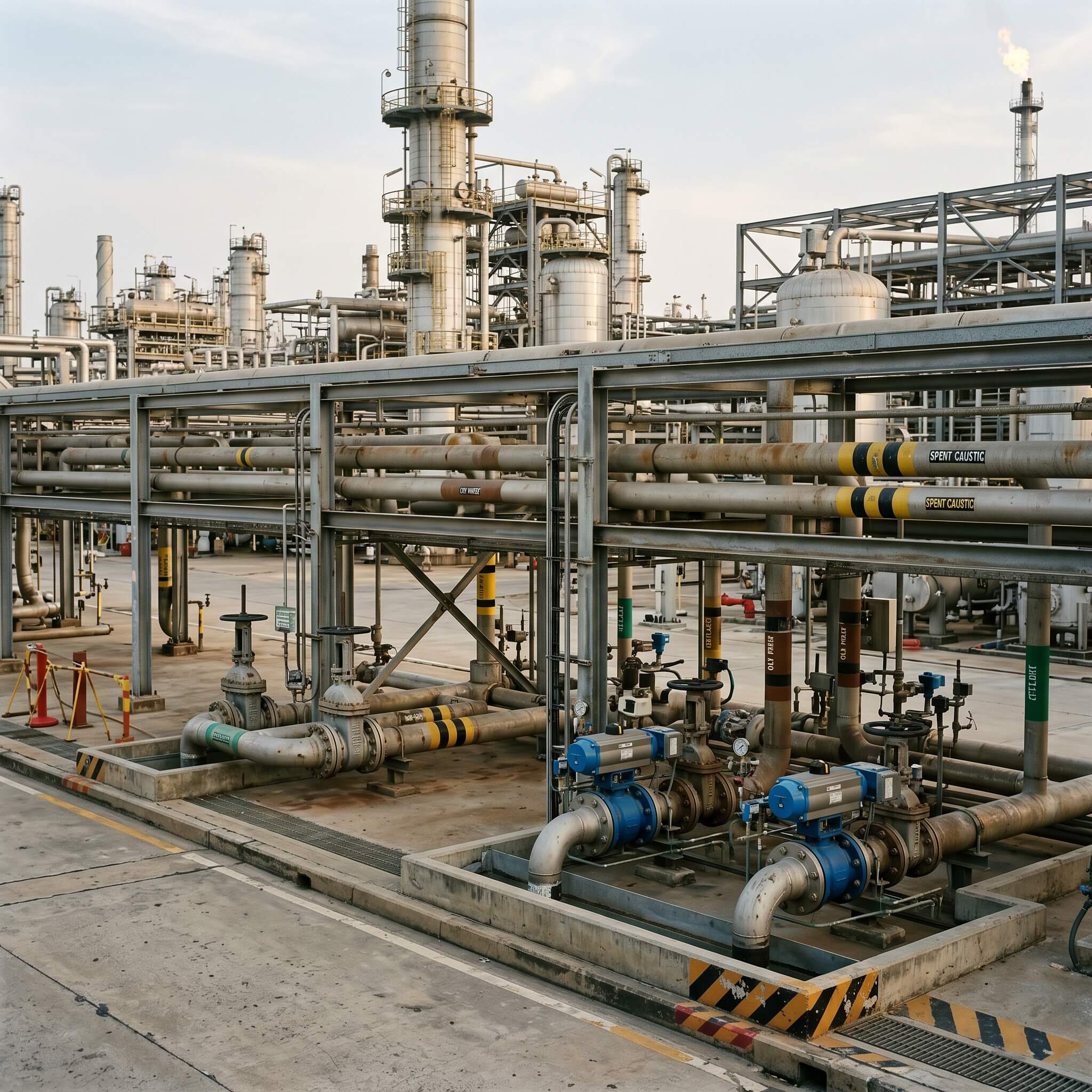 Industrial wastewater treatment facility.