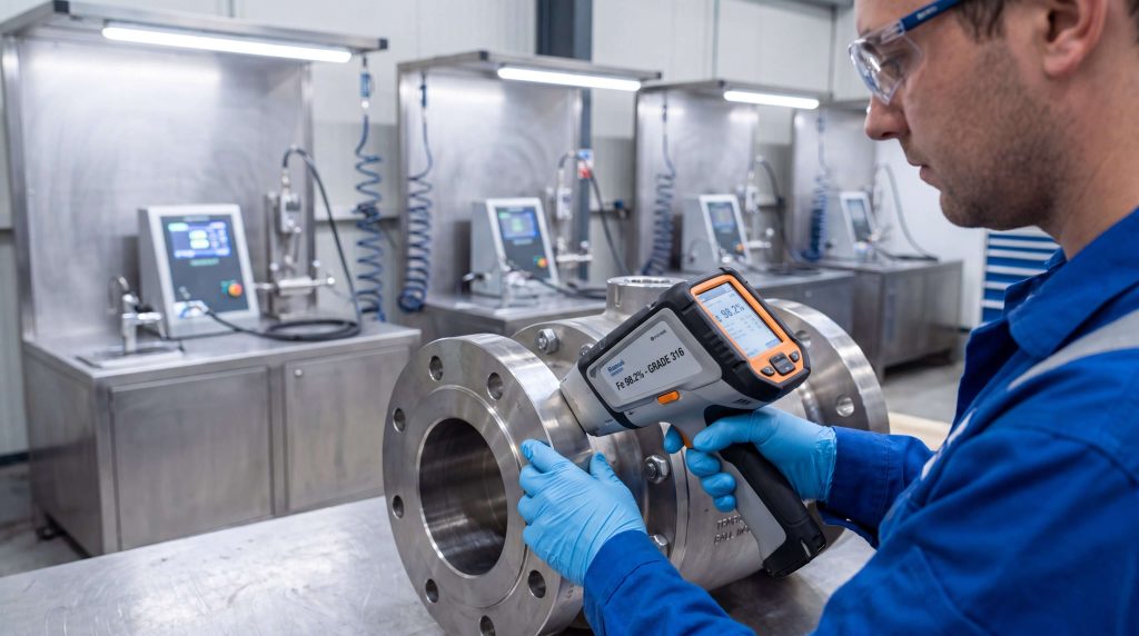 PMI quality control manufacturing inspection