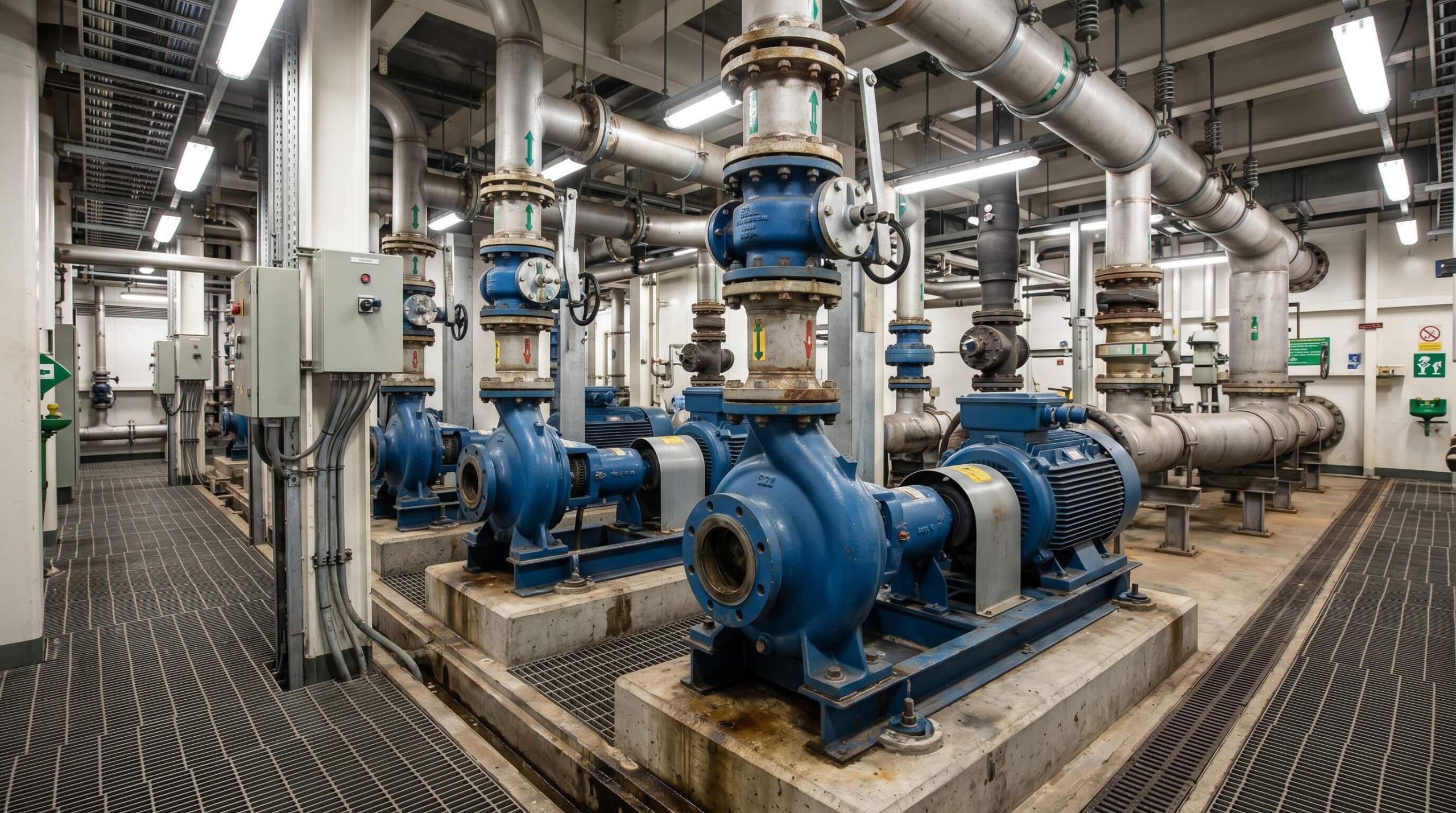 Large scale pump discharge system
