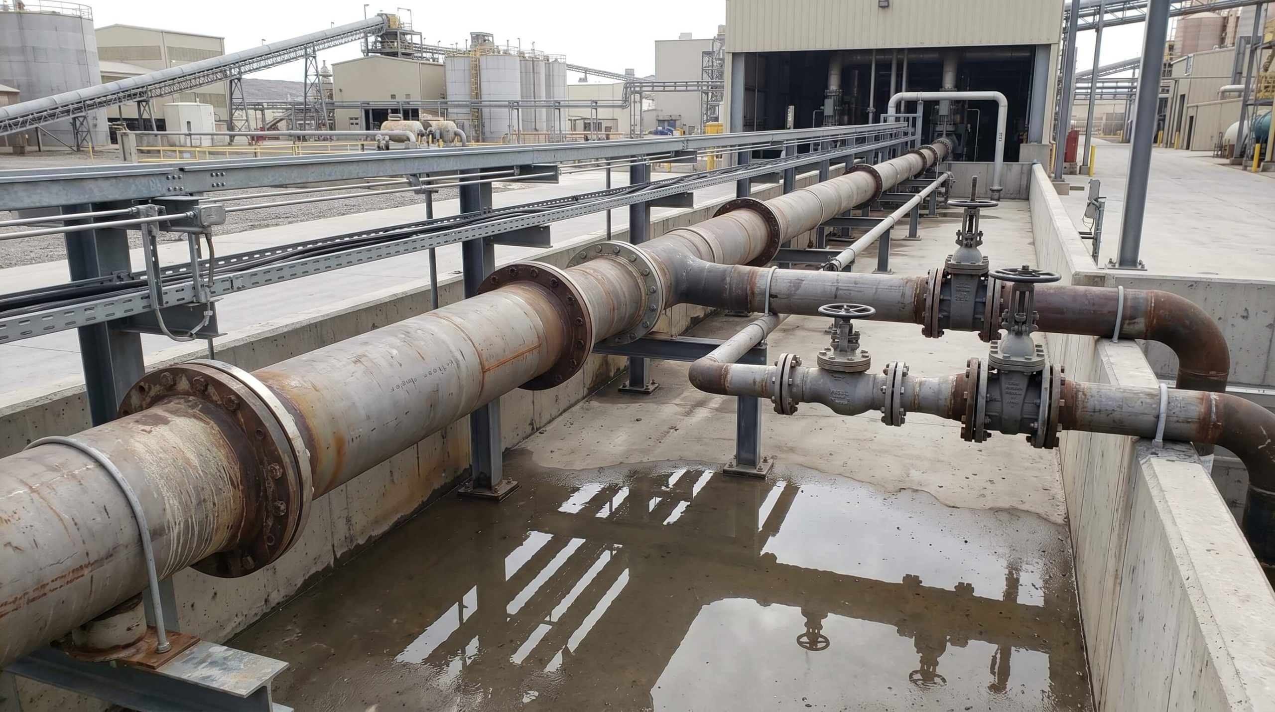 Slurry pipeline view