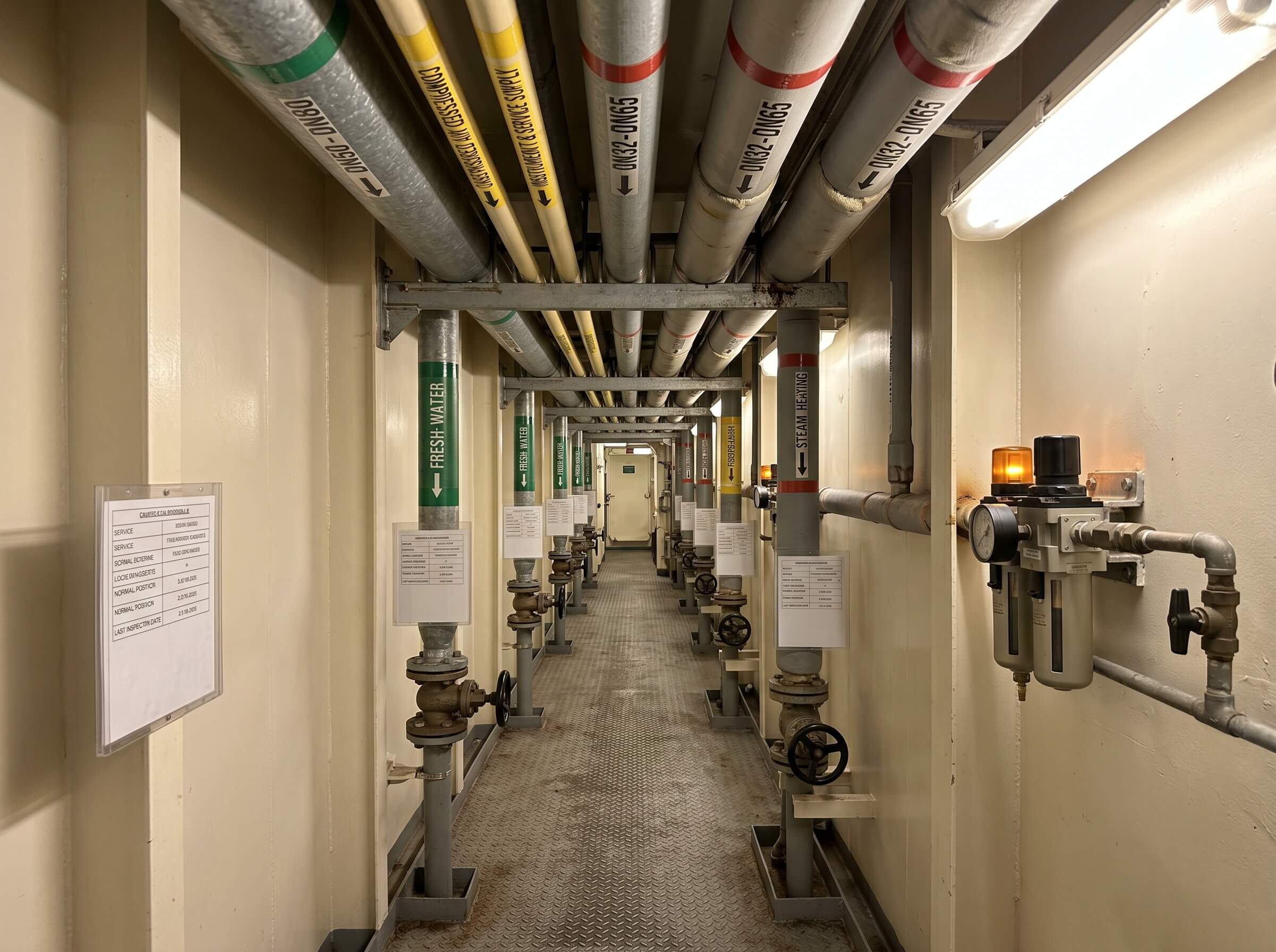 General utility piping network