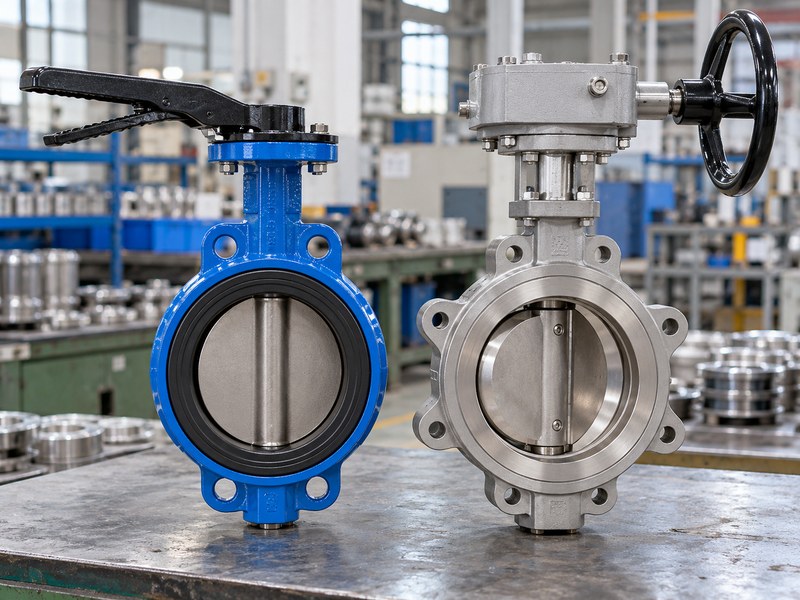api 609 butterfly valve manufacturer: two valve constructions for design-category discussion.