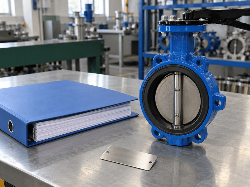 api 609 butterfly valve manufacturer: valve and document file without certification claims.