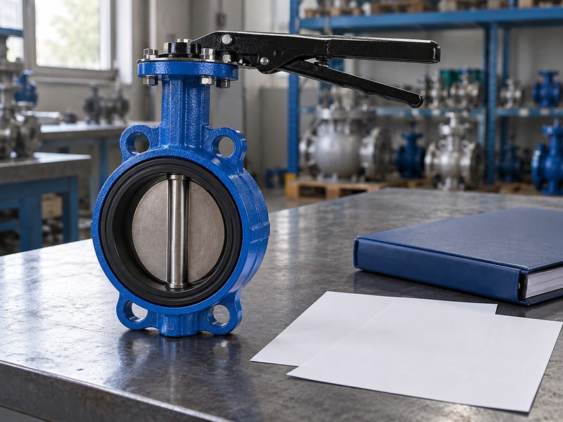 butterfly valve company news: butterfly valve and blank document folder for approval checks