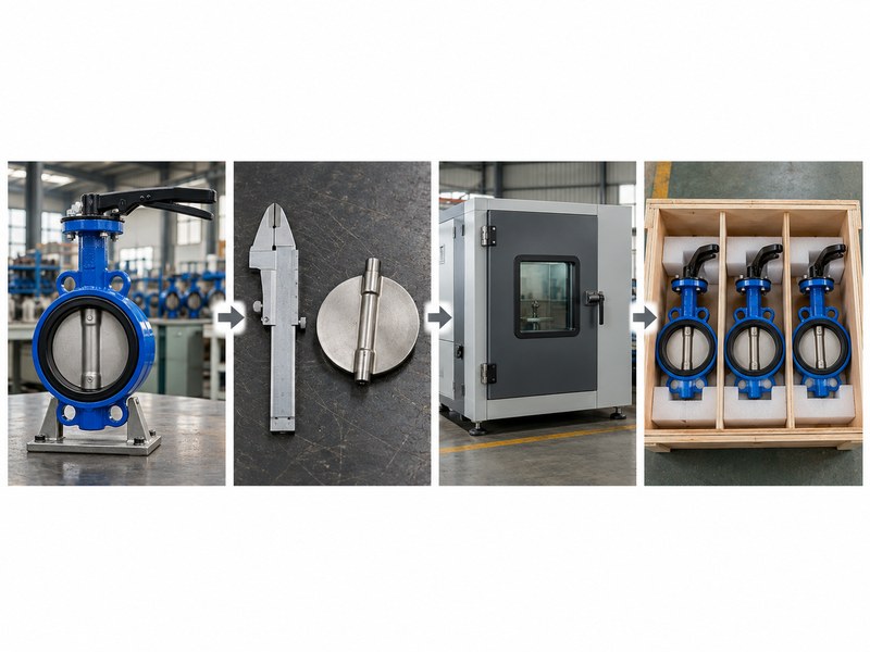 butterfly valve company news: four-stage sample, dimensional review, testing and initial-batch workflow