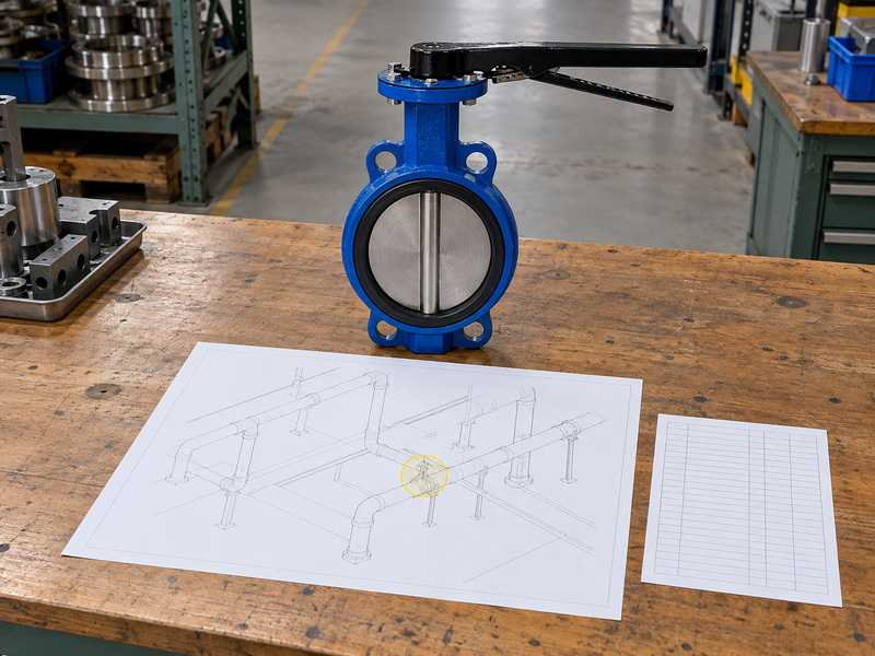 Closed-disc wafer valve and piping drawing for butterfly valve isometric symbol review