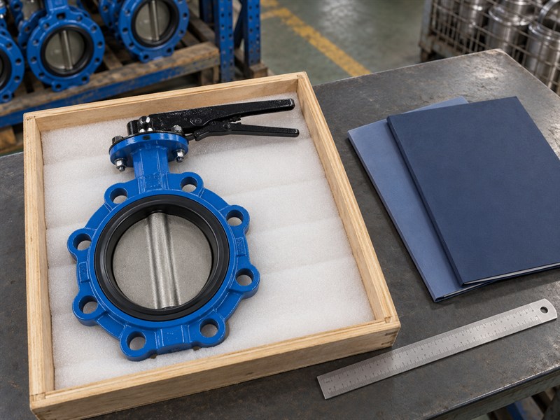 Approved-drawing review for a butterfly valve JIS 10K order