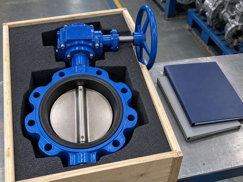 JIS-interface documents and a supported butterfly valve sample