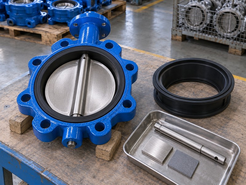 Separate seat and metal samples for supplier material review