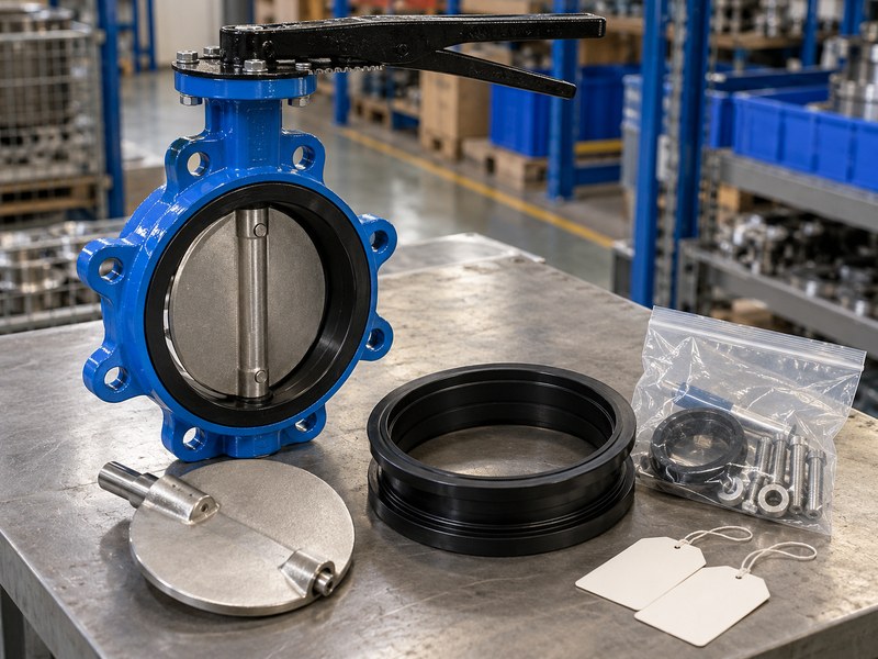 butterfly valve manufacturer: valve and spare components for traceability review.
