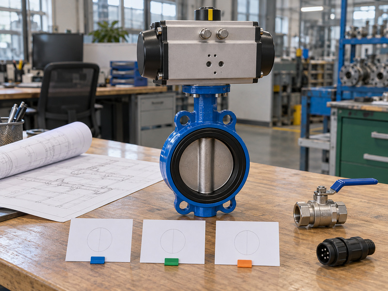 Pneumatic valve, manual ball valve and state cards for butterfly valve schematic symbol state checks