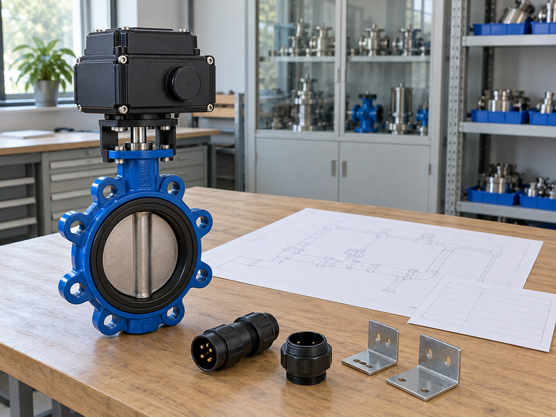 Electric lug valve assembly and connector samples for butterfly valve schematic symbol questions