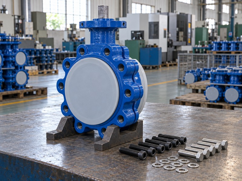 Cap screw sizes for butterfly valves: protected lug body and separate screws