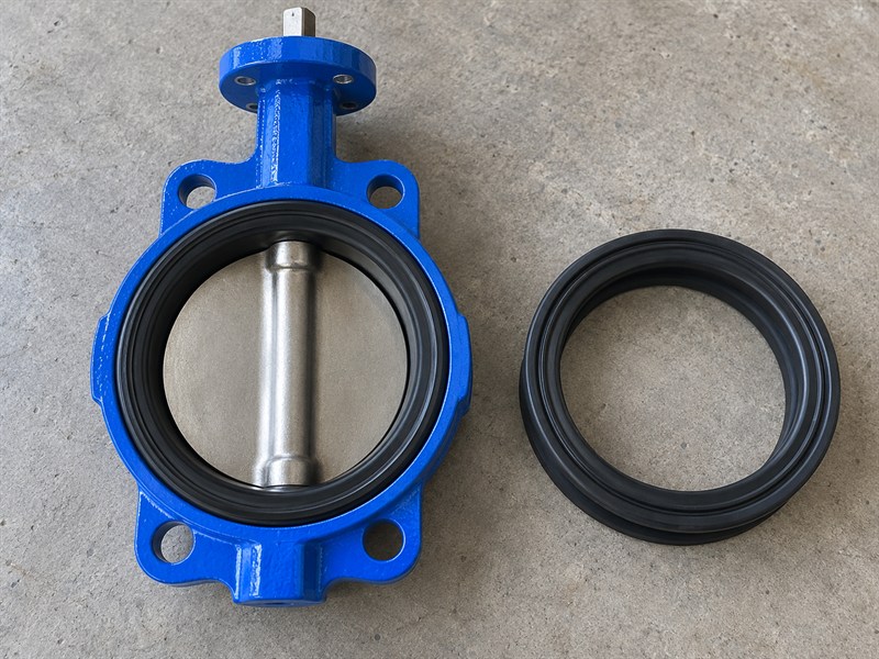 Retained seat and disc in a centerline butterfly valve JIS review