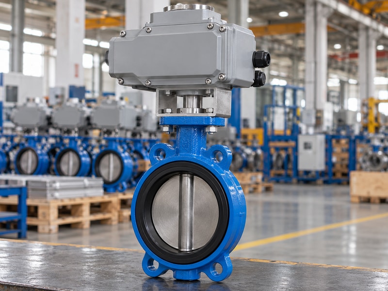 china electrically operated butterfly valve manufacturers electric actuator bracket and coupling detail