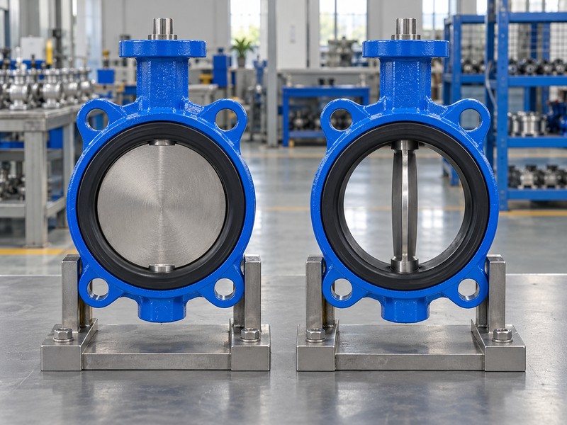 define butterfly valves illustration showing matching concentric valves shown with the disc closed and open
