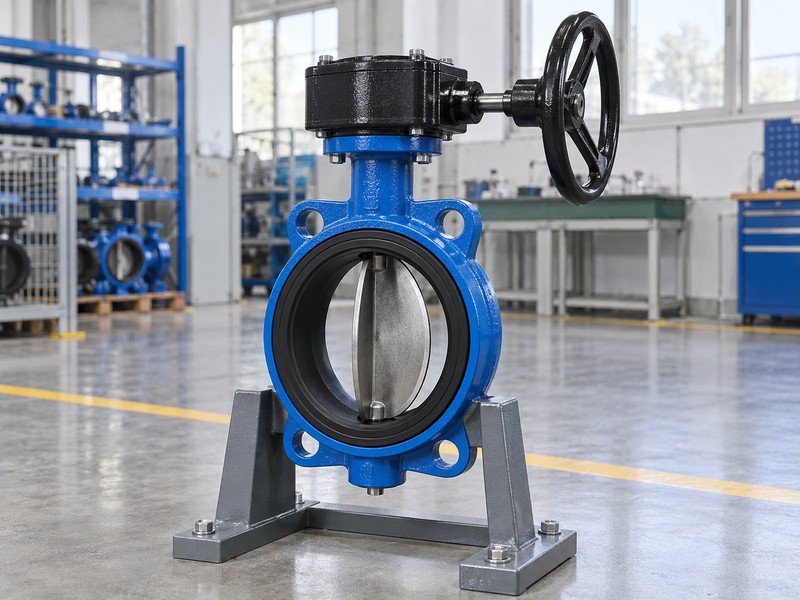 define the term butterfly valve illustration showing a complete supported manual concentric butterfly valve used to illustrate the valve category