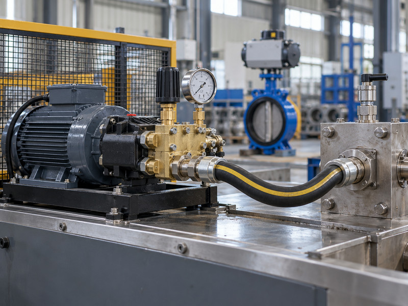 double acting butterfly valve factory: Hydrostatic water test equipment