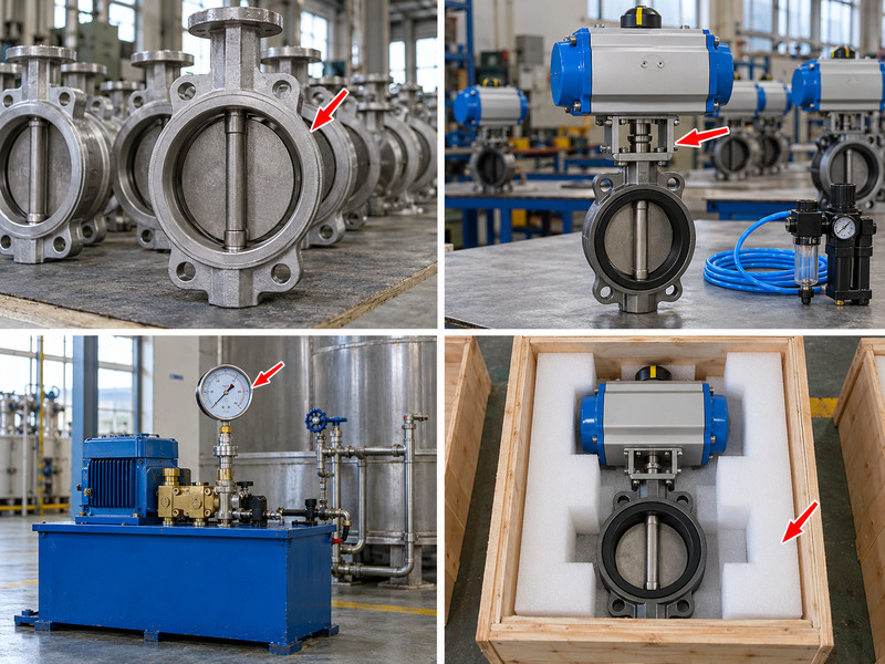 double acting butterfly valve factory: Representative factory inspection and packing checkpoints