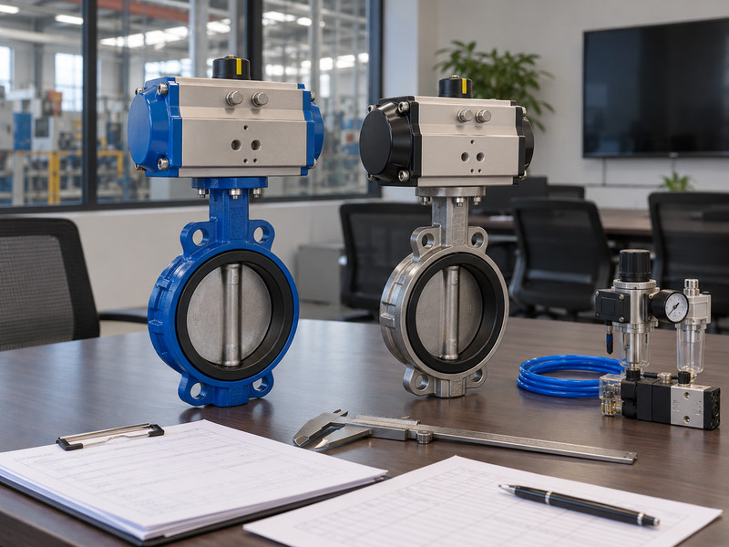 double acting butterfly valve manufacturers: Valve samples and manufacturer review documents