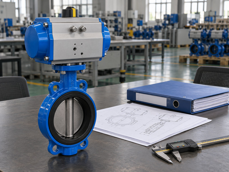 double acting butterfly valve manufacturers: Valve sample and blank technical review documents