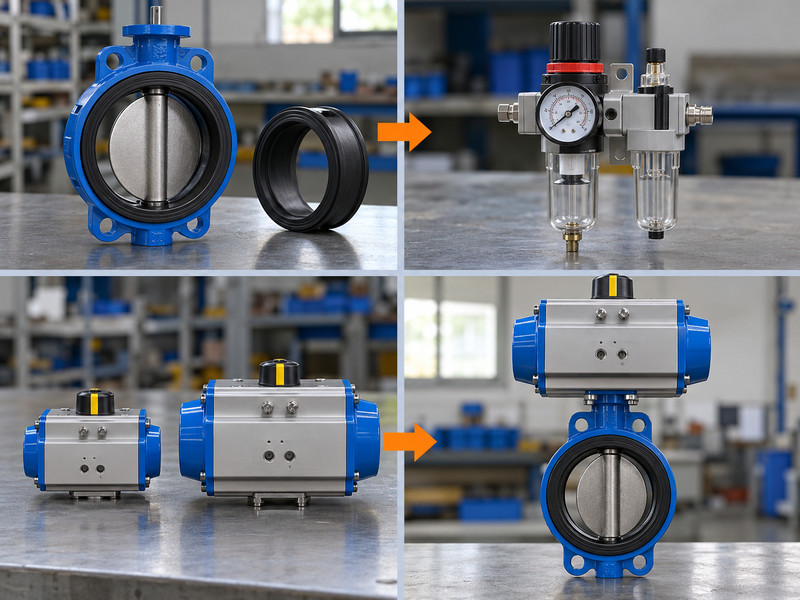 double acting pneumatic actuator butterfly valve: Conceptual actuator selection process chart