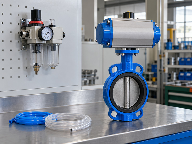 double acting pneumatic butterfly valve: Pneumatic valve and air control equipment