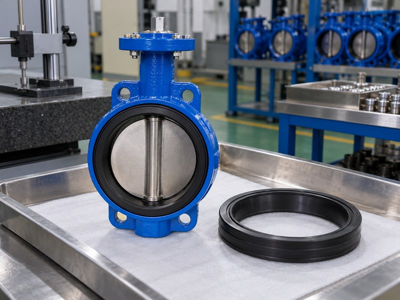 ductile iron butterfly valve manufacturers: sample and separate spare seat before order approval.