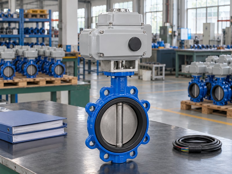 electric operated butterfly valve exporter sample and closed compliance document folders